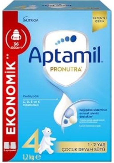 4 Prebiyotikli Çocuk Devam Sütü 1200 Gr