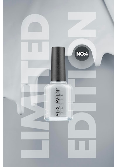 Alix Avien Limited Edition Açık Gri Mavi Oje-yüksek Pigmentli Uzun Süreli Kalıcı Hızlı Kuruma-nail Lacquer No:4
