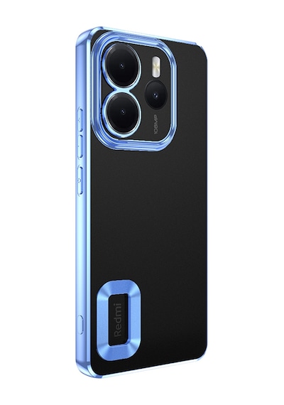 Mobilteam Redmi Note 14 4g Kılıf Kamera Korumalı Logo Gösteren Omega Kapak - Gold Altın