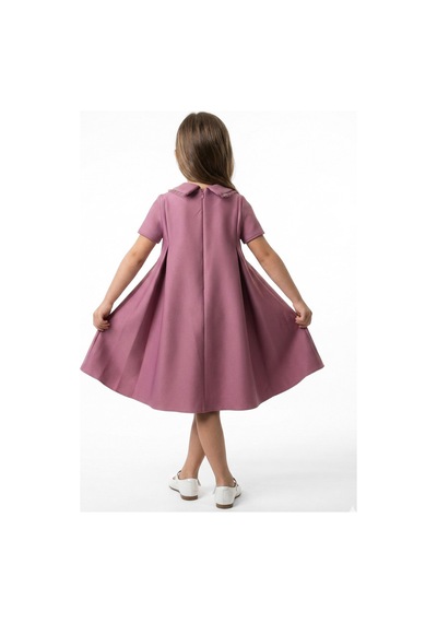 Xo Kids Kız Çocuk Elbise 4-8 Yaş 9221 Mor