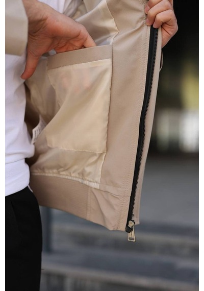 Baselco Premium Retro Milano Gabardin Ceket -tok Duruşlu Sade Ve Şık Bej