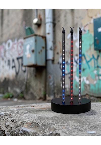Led Süsleme Şeridi 10 Çubuklu Rgb Dış İç Mekan Çok Renkli