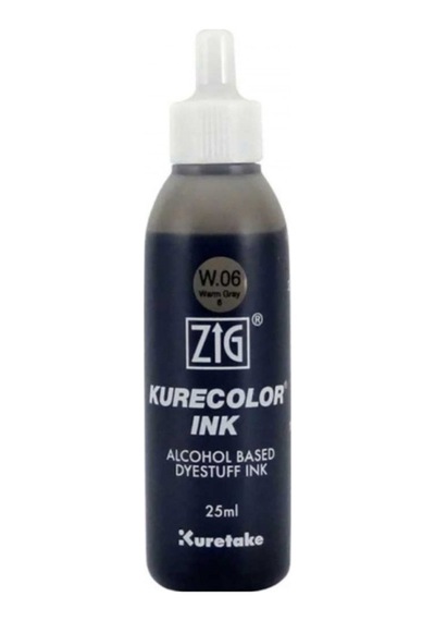 Zig Kurecolor Refill Ink Mürekkep 25ml W06 Warm Gray 6