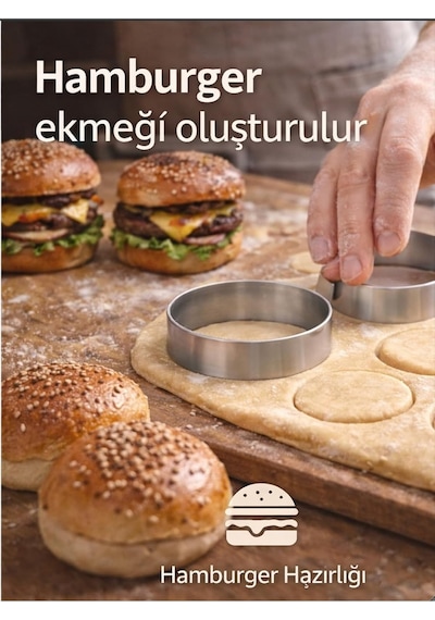Owersea Paslanmaz Çelik Yuvarlak Hamur Kesici Seti, Kurabiye Kalıbı, Pankek Ve Yumurta Halkası Diğer