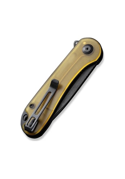 Civivi Elementum Bead Blasted Ultem Handle Black Stonewashed D2 Blade Kamp Çakı Sarı