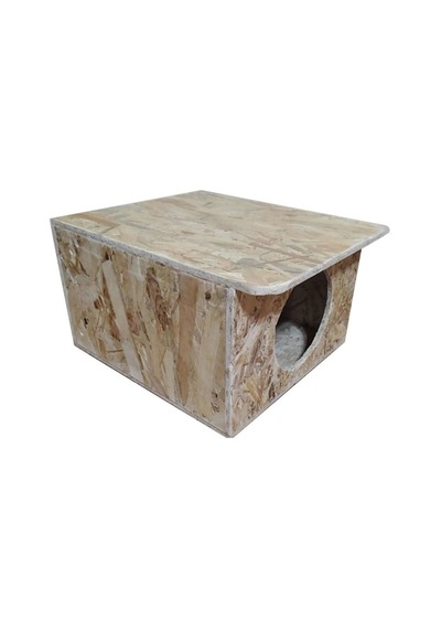 Goxawee Kedi Evi Dış Ortam Uygun Ahşap Kedi Evi Osb 35x33x23 Cm