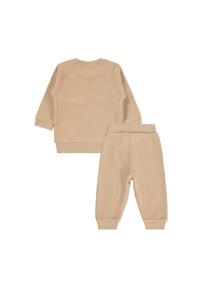 Civil Baby Patiksiz Güneş Etiketli 3-18 Ay Takım - Kahverengi Sütlü Kahve