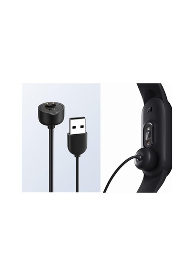 Lexroo Xiaomi Mi Band 5 İle Uyumlu Giyilebilir Akıllı Saat Şarj Kablosu Manyetik Usb Şarj Aleti Standart