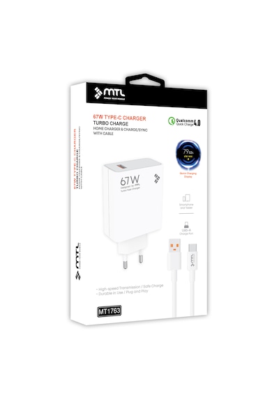 67w Turbo Usb Type-c Şarj Seti Qc 4.0 Mt1763