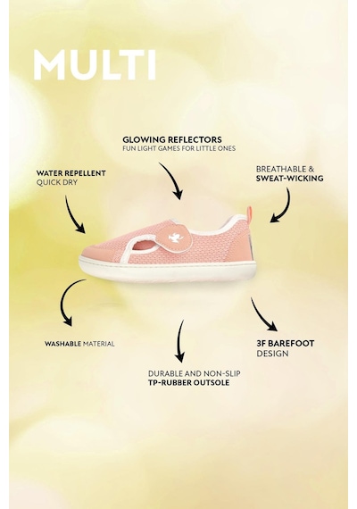 Multi Pembe Mix Barefoot Çocuk Ayakkabı Pembe Mix