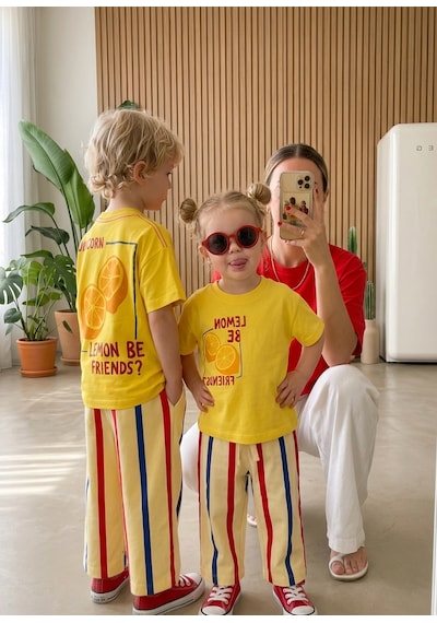 Baby Lory Kids Store Unisex Lemon Detaylı Takım Sarı