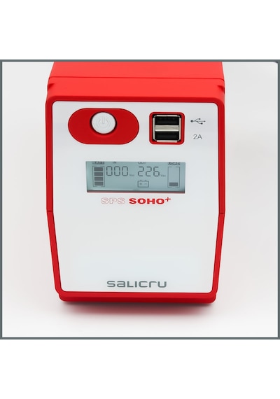 Salicru Kesintisiz Güç Kaynağı Ups Soho+ Serisi 850va Line Interactive Schuko Priz, Usb,lcd Ekran