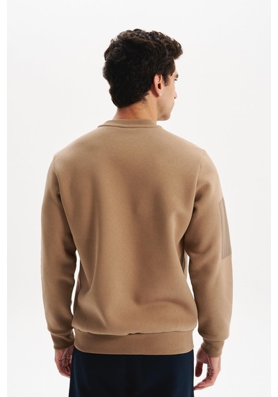 AR-MA Arma Erkek Regular Fit Basic 3 İplik Şardonlu Bisiklet Yaka Sweatshirt Pamuk Polyester Karışımlı K30124603302 Gri