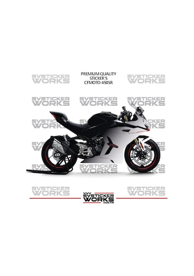 Cfmoto 450sr Kaplama Sticker Çift Renk Motor Kaplama Modeli Hazır Kit Yüksek Kalite 13994699