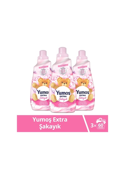 Yumoş Extra Konsantre Çamaşır Yumuşatıcısı Şakayık 3 x 1440 ML