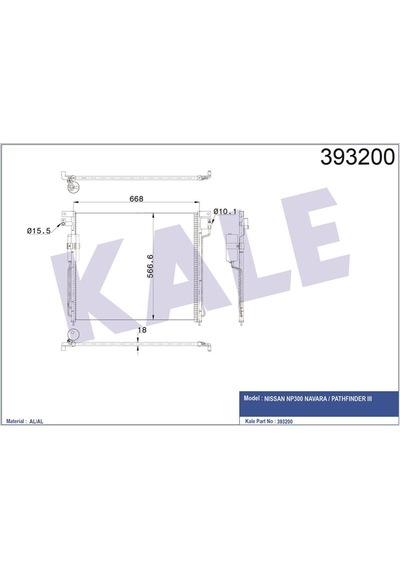 Kale Klıma Radyatoru Nıssan Navara 2.5 Dcı 05-11 / Pathfınder 05-11 Klr-393200