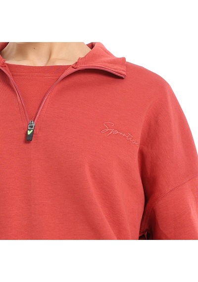 Sportive Burgos Kadın Turuncu Günlük Stil Sweatshirt 24kk012-krmt Kahverengi