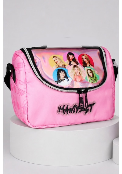 X Dekomus Lisanslı Manifest Toz Pembe Collection Termoslu Beslenme Çantası Ve 600 Ml Çelik Matara Seti Altın