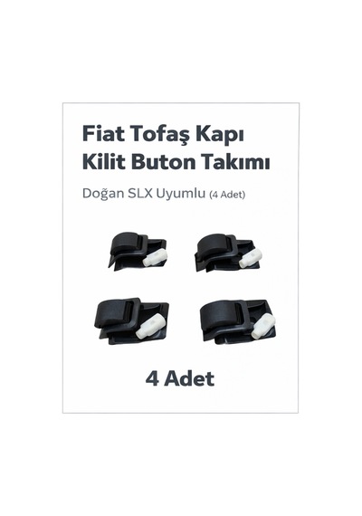 Tofaş Uyumlu Doğan Kartal Şahin Kapı Kilit Butonu 4 Adet Takım