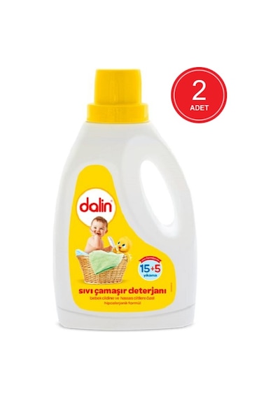 Dalin Hipoalerjenik Sıvı Çamaşır Deterjanı 20 Yıkama 2 x 1500 ML