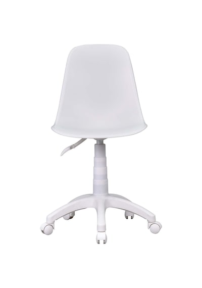 Vilinze Eames Çalışma Koltuğu Tekerlekli Ofis Sandalyesi Beyaz