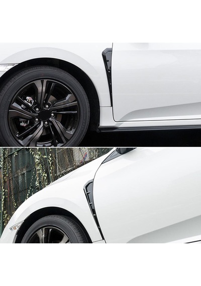 Oto Araç Universal Çamurluk Venti Honda Civic Fc5 Model Vent Fc5 Venti Parlak Siyah Piano Black
