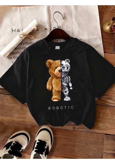 Noıssey Urban Pop Graphic Kadın Tişört Koleksiyonukod 5468 Siyah