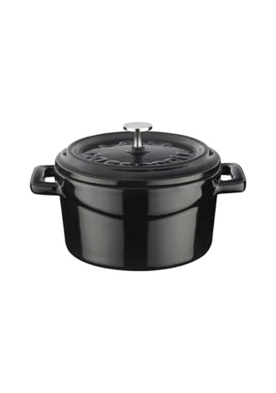 Döküm Mini Tencere 10 Cm 0.35 L Hacim Siyah Diğer