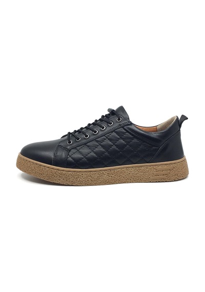 Goldbrand %100 Hakiki Deri Erkek Kışlık Rahat Günlük Casual Süs Bağcıklı Ayakkabı 40-44 Siyah