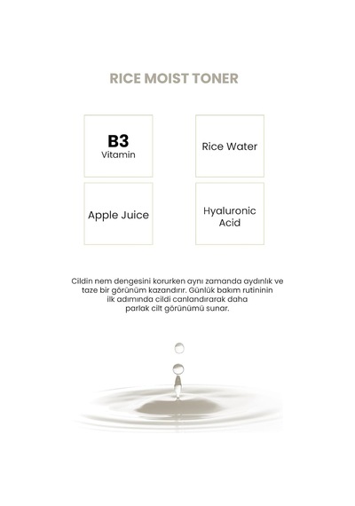 Rice Moist Aydınlatıcı, Yenileyici Ve Nemlendirici Pirinç Suyu & Bifida Mayalı Tonik 200 Ml
