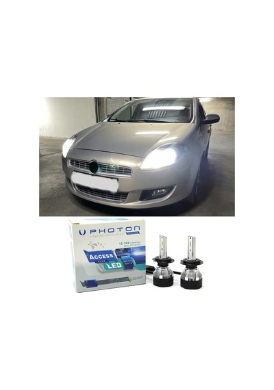 Fiat Bravo Led Xenon Kısa Far Ampulü H1 Access Yeni Seri Beyaz