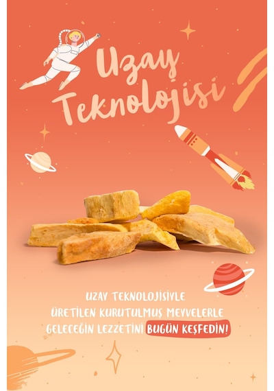Drynex Freeze Dried Mango Dondurularak Kurutulmuş Çıtır Atıştırmalık Egzotik Meyve Cipsi Şekersiz Vegan 20 G