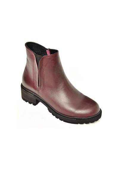 Fox Shoes J654011903 Bordo Hakiki Deri Kadın Bot Bordo-hakiki Deri Bordo