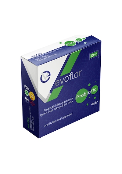 Evo Pharma Evoflor Probiyotik Mikroorganizma İçeren Takviye Edici Gıda 10 Şase
