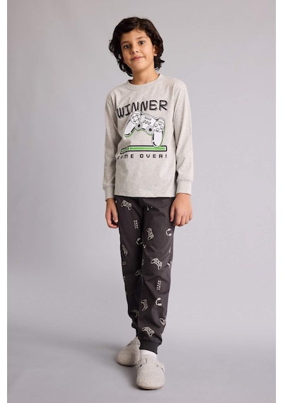 Defacto Regular Fıt 2li Pijama Takımı Erkek Çocuk G9974a826spgr400 Gri-gr400 Defacto Regular Fıt 2li Pijama Takımı Erkek Çocuk G9974a826spgr400 Gri-gr400