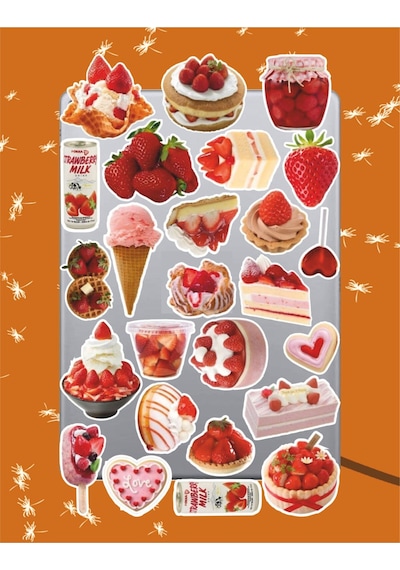 Strawberry Dream Sticker Seti Laptop Ajanda Notebook Tablet Telefon Defter Etiket Bullet Journal Diğer