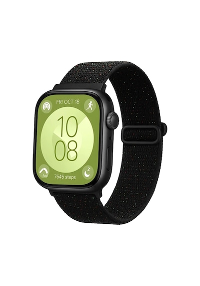 Bezos Huawei Fit 4 Star Kordon - Benekli Siyah Hb006