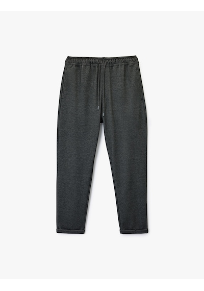 Koton Viskon Karışımlı Duble Paça Cepli Beli Bağcıklı Pantolon Antrasit 6sam40004hk Antrasit Koton Viskon Karışımlı Duble Paça Cepli Beli Bağcıklı Pantolon Antrasit 6sam40004hk Antrasit
