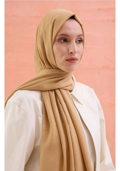 124102 Cardion Düz Premium Şal Gold