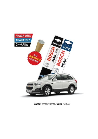 Bosch Aerotwin Chevrolet Captiva Ön Arka Silecek Seti (2006-2013)