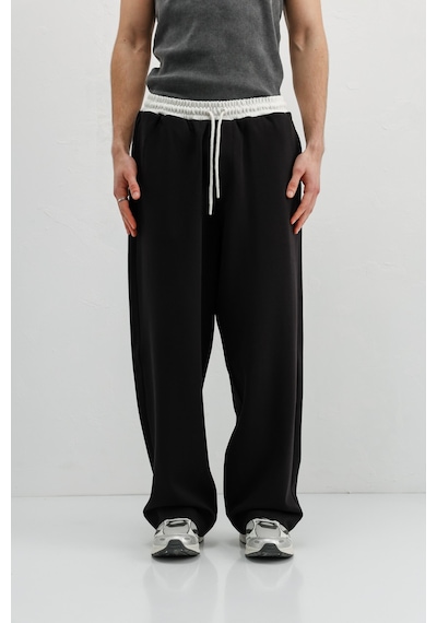 Vamos Baggy Fit Eşofman Alt V80-41 Siyah