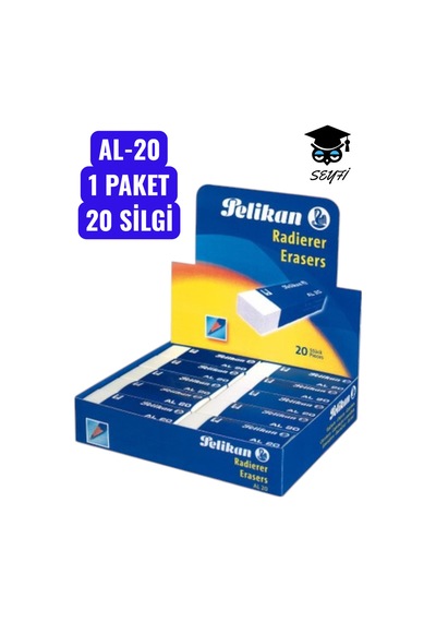Pelikan Al-20 Silgi Büyük Boy 20 Adet 1 Paket