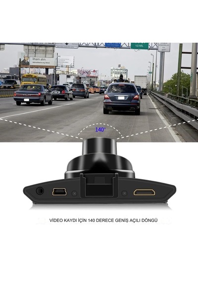 I 1080p Fhd Araba Kamerası 2.7 Nç Ekran Araç Kameraları