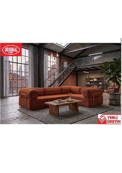 Herev Max 300x200 Kk Köşe Koltuk Takımı / Fitilli Kadife Kumaşlı Şark Köşe Turuncu Herev Max 300x200 Kk Köşe Koltuk Takımı / Fitilli Kadife Kumaşlı Şark Köşe Turuncu