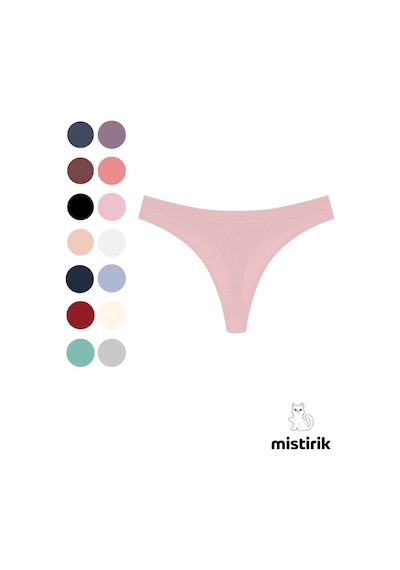Mistirik Paulo Model Fitilli Esnek Kumaş String Tanga Açık Pembe Renk Açık Pembe