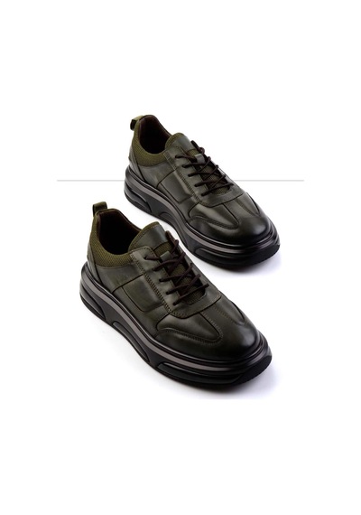 Bambi Haki Leather Erkek Sneaker E01307257343 Haki