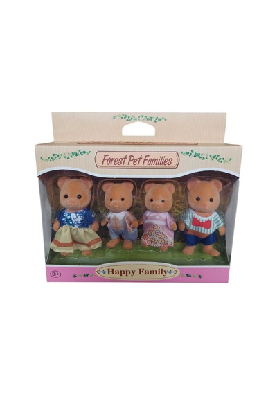Happy Family Ayı Ailesi 4'lü Figür Seti