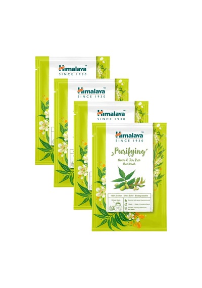 Himalaya Neem & Çay Ağacı Özlü Arındırıcı Kağıt Yüz Maskesi 4 x 30 G