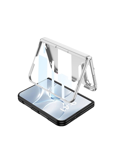 Noktaks - İphone Duo Uyumlu Kılıf Magsafe Özellikli Kıpta Kpt-07 Ring Standlı Sert Pc Kapak - Lacivert - T44312