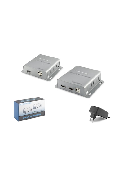 Hdmi Kvm Extender 4k Loop-out 120 M - Gümüş Hdx1363